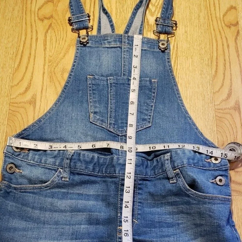 Abercrombie Kids Denim Overall Shorts Girls Size: XL